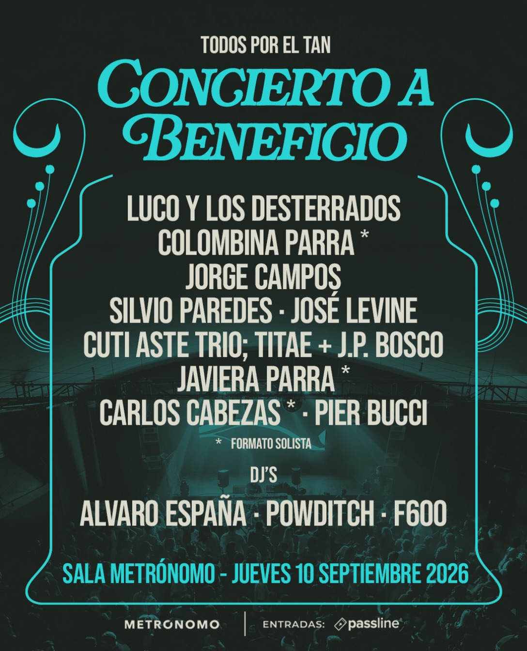 Todos por el Tan: Lanzan evento a beneficio de destacado músico nacional